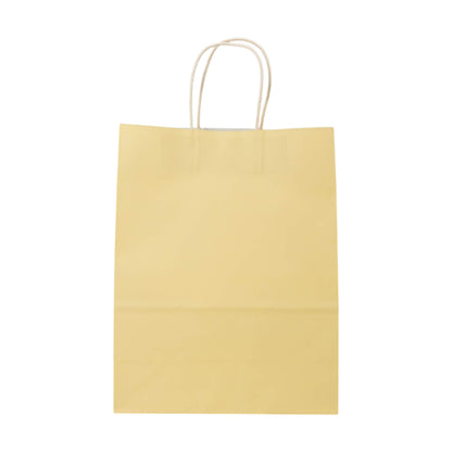 Sacos Asa Torcida Kraft Branco 90g - Amarelo Pastel