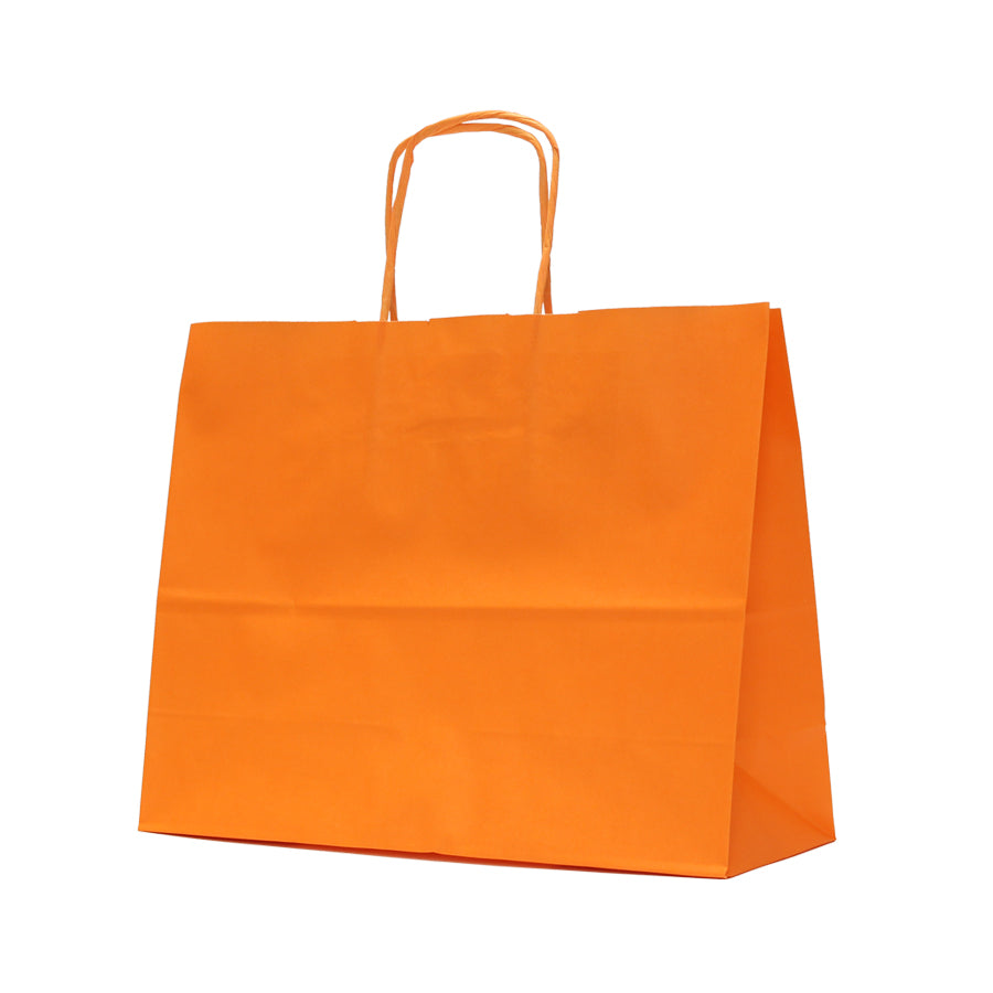 Sacos Asa Torcida Kraft Branco 90g - Laranja