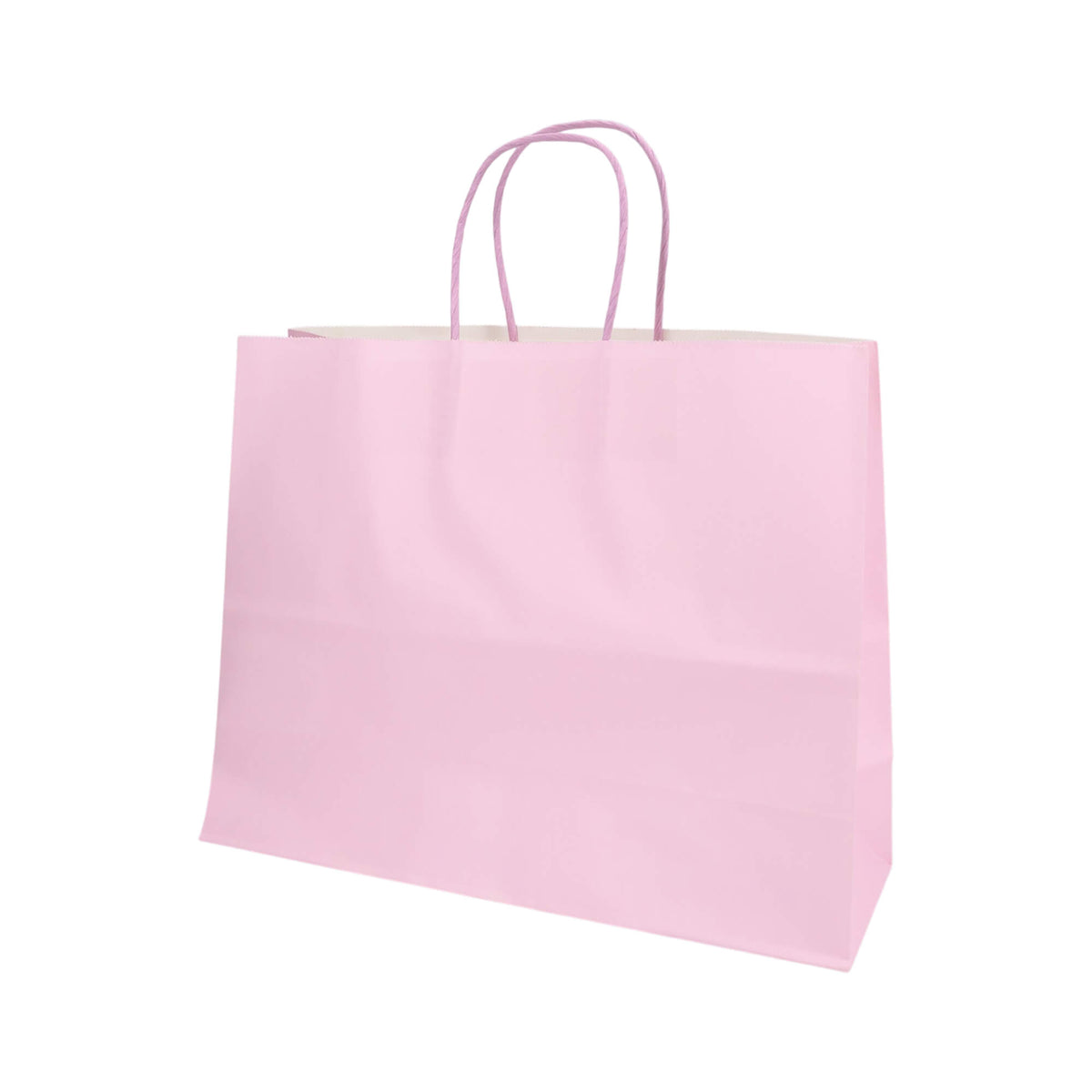 Sacos Asa Torcida Kraft Branco 90g - Lilás Pastel