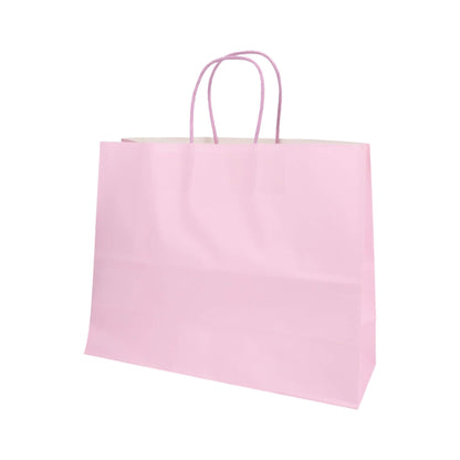 Sacos Asa Torcida Kraft Branco 90g - Lilás Pastel