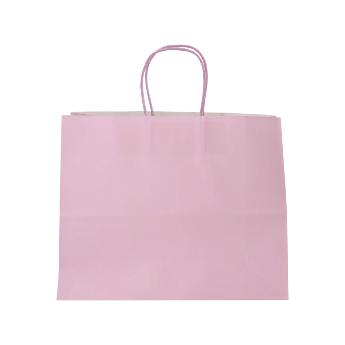 Sacos Asa Torcida Kraft Branco 90g - Lilás Pastel