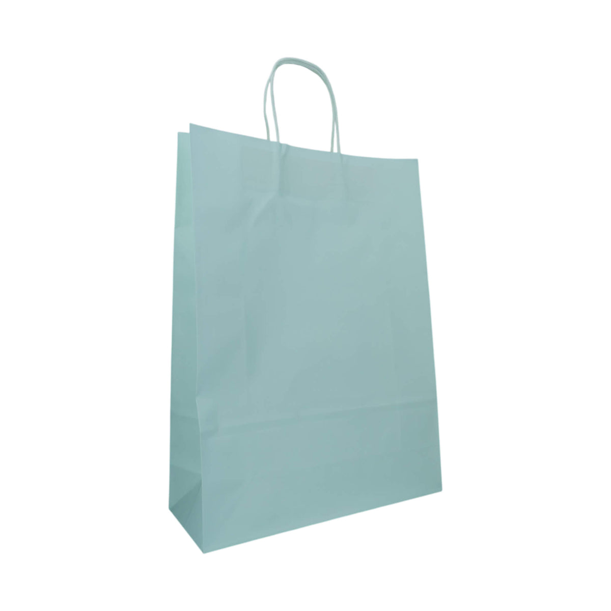 Sacos Asa Torcida Kraft Branco 90g - Azul Pastel