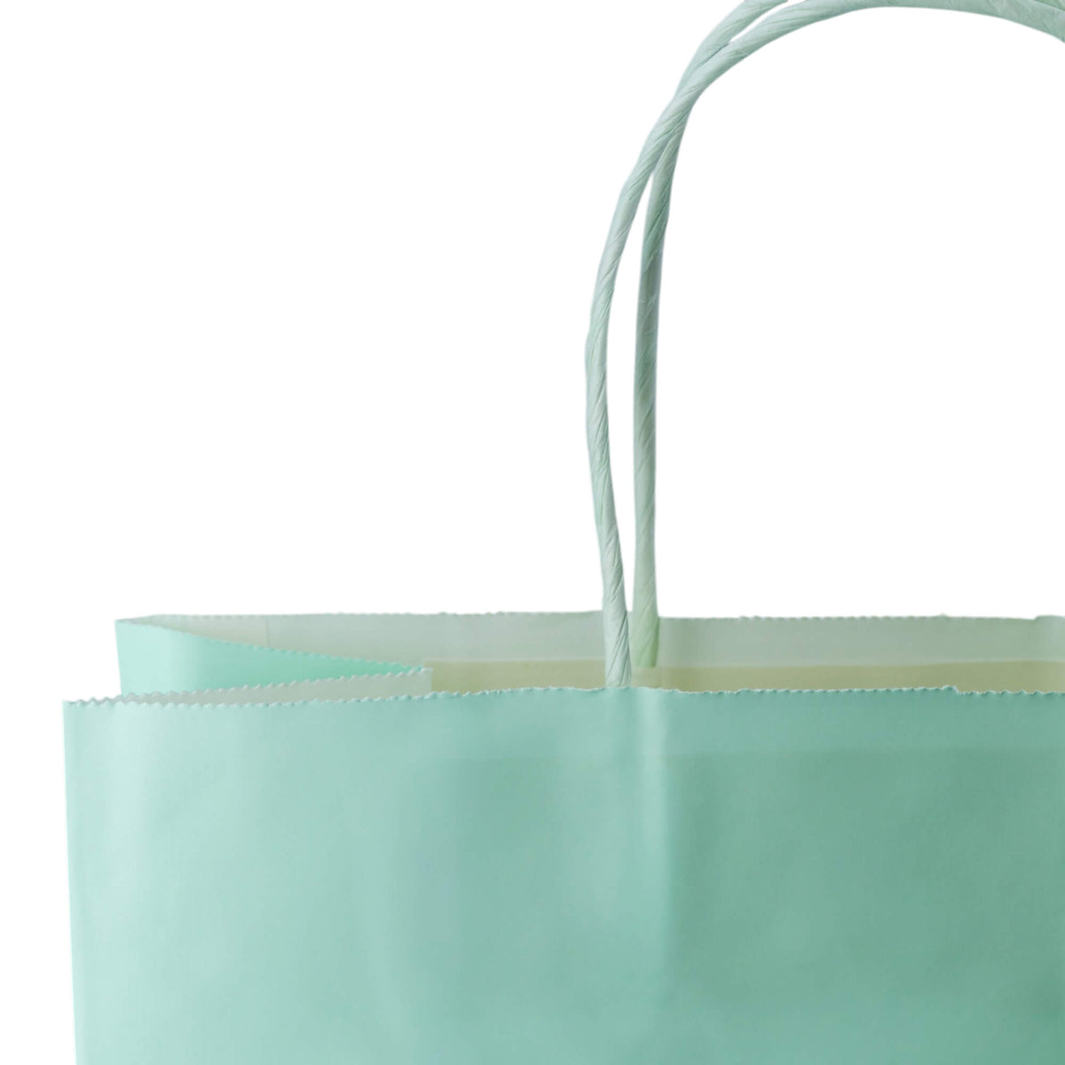 Sacos Asa Torcida Kraft Branco 90g - Azul Pastel