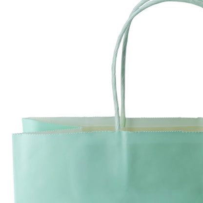 Sacos Asa Torcida Kraft Branco 90g - Azul Pastel