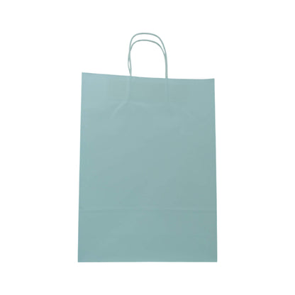 Sacos Asa Torcida Kraft Branco 90g - Azul Pastel