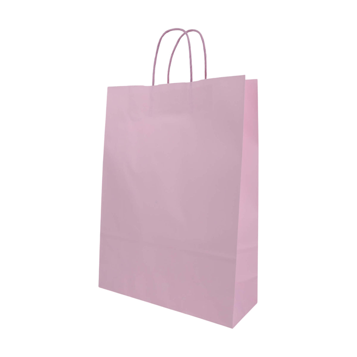 Sacos Asa Torcida Kraft Branco 90g - Lilás Pastel