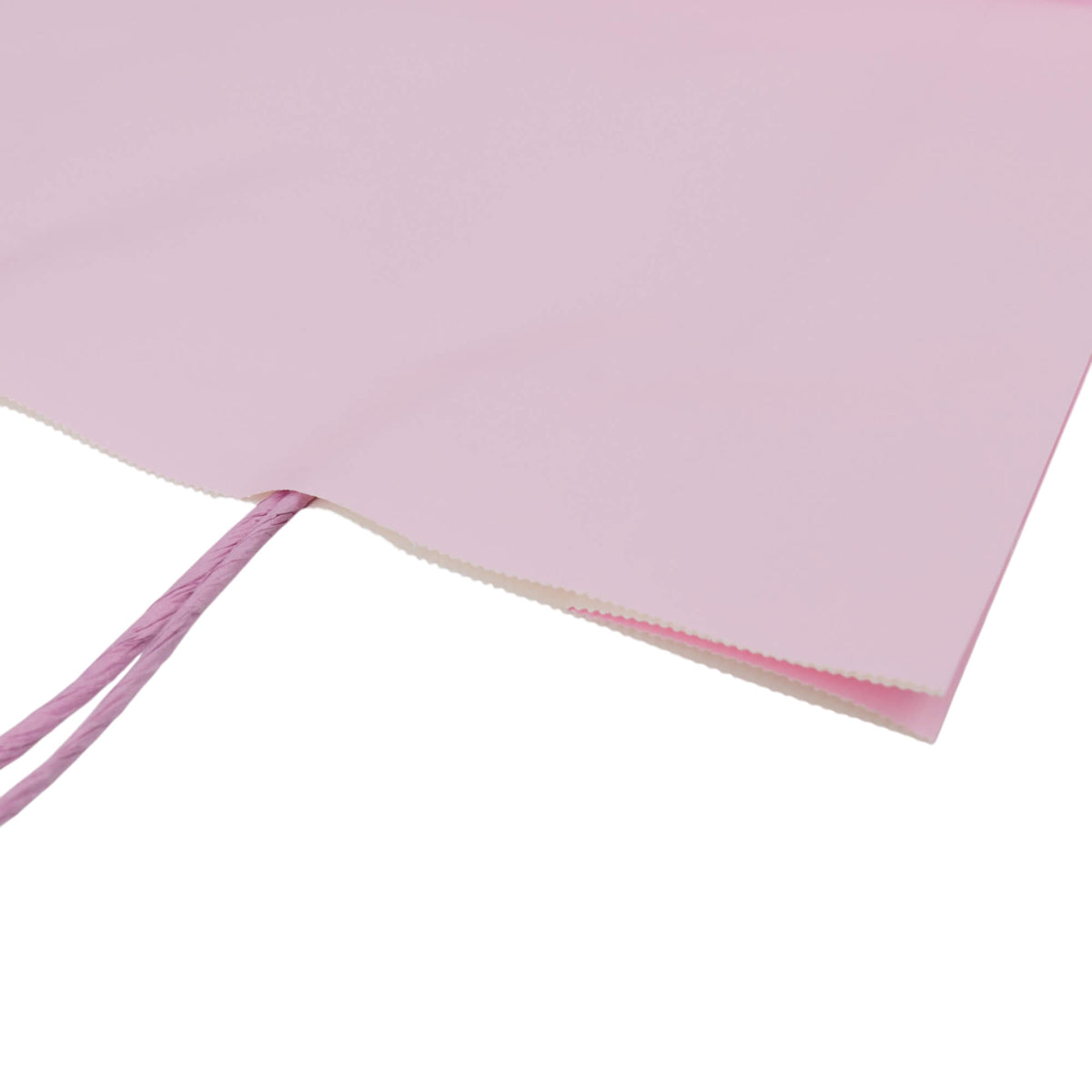 Sacos Asa Torcida Kraft Branco 90g - Lilás Pastel