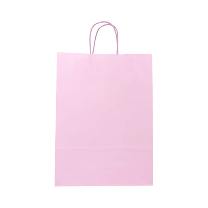 Sacos Asa Torcida Kraft Branco 90g - Lilás Pastel