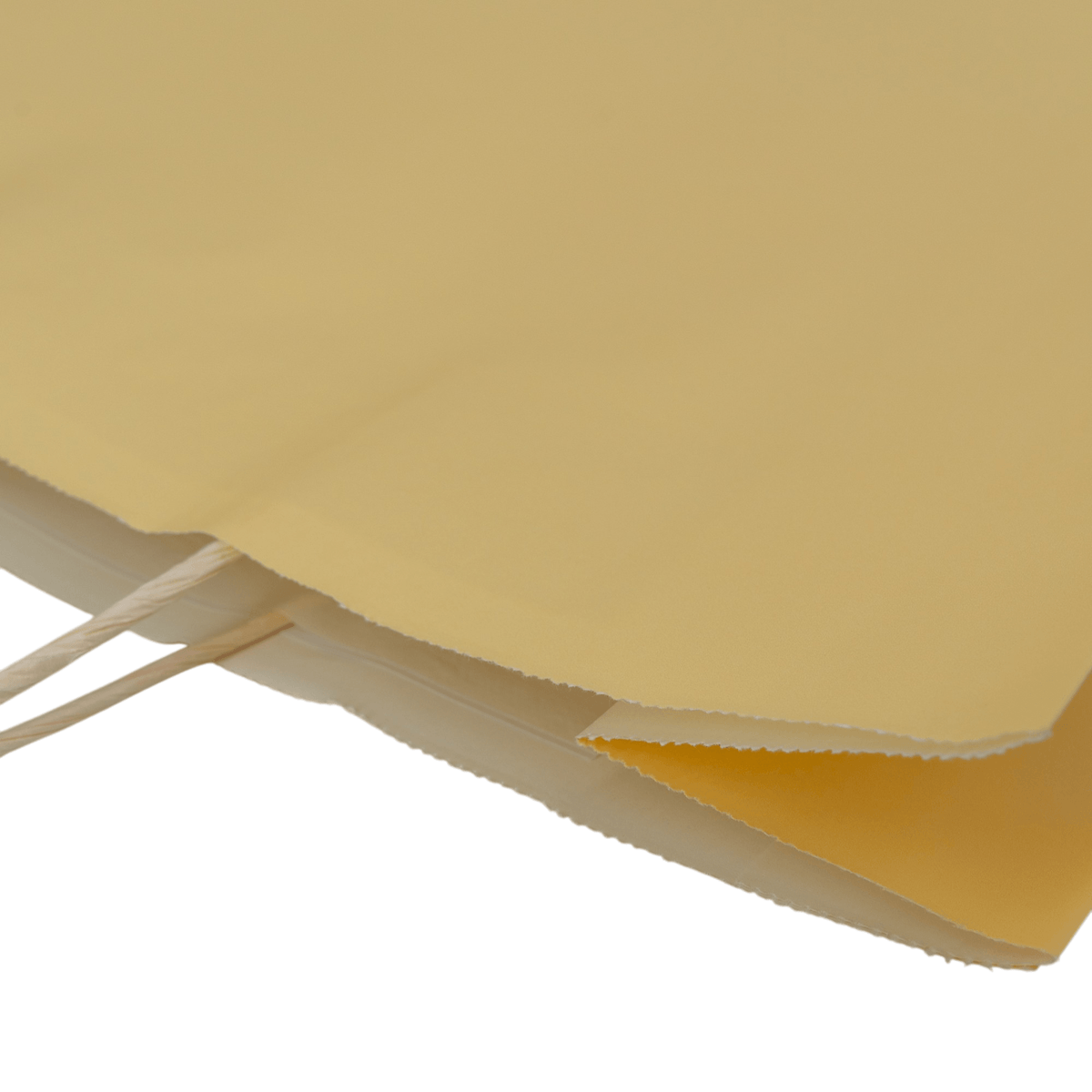 Sacos Asa Torcida Kraft Branco 90g - Amarelo Pastel