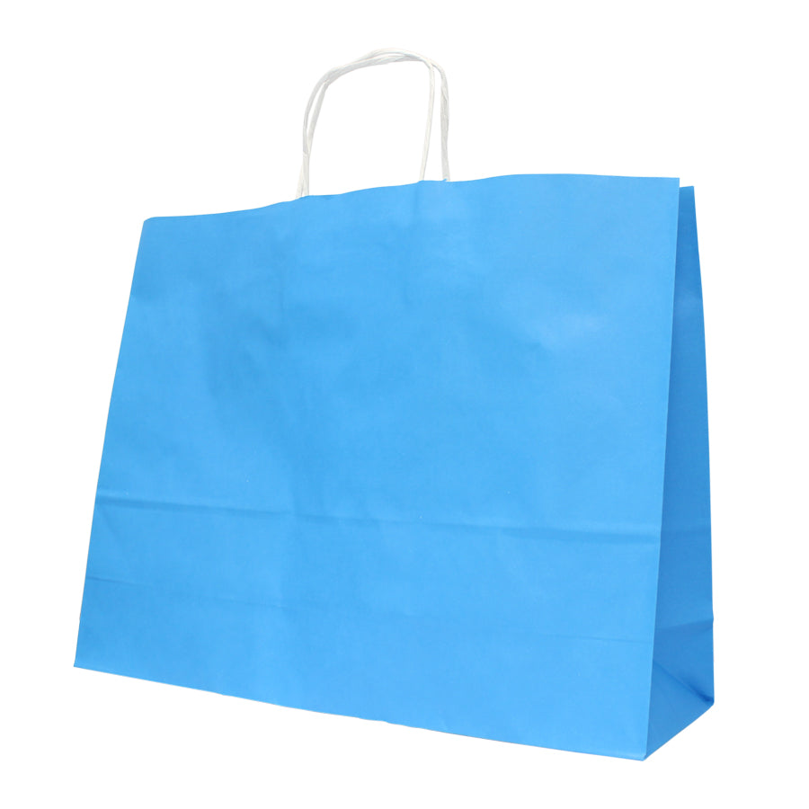 Sacos Asa Torcida Kraft Branco 90g - Azul Claro