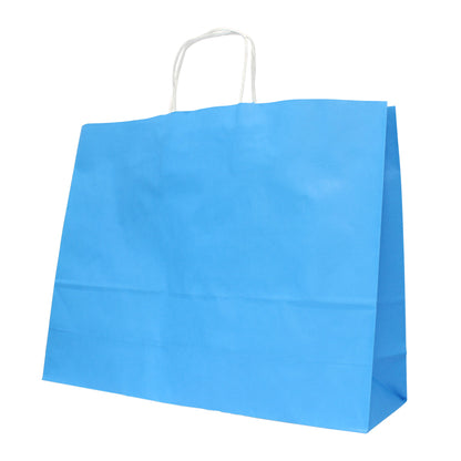 Sacos Asa Torcida Kraft Branco 90g - Azul Claro