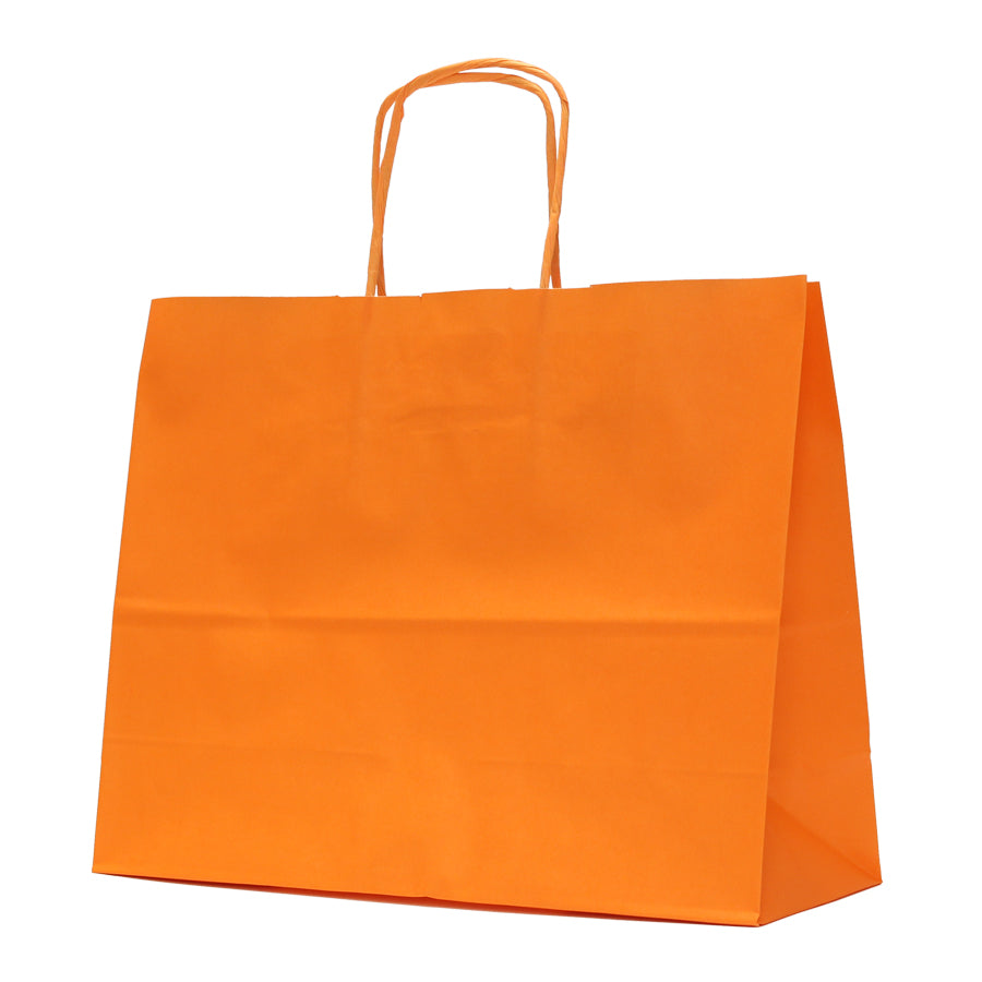 Sacos Asa Torcida Kraft Branco 90g - Laranja