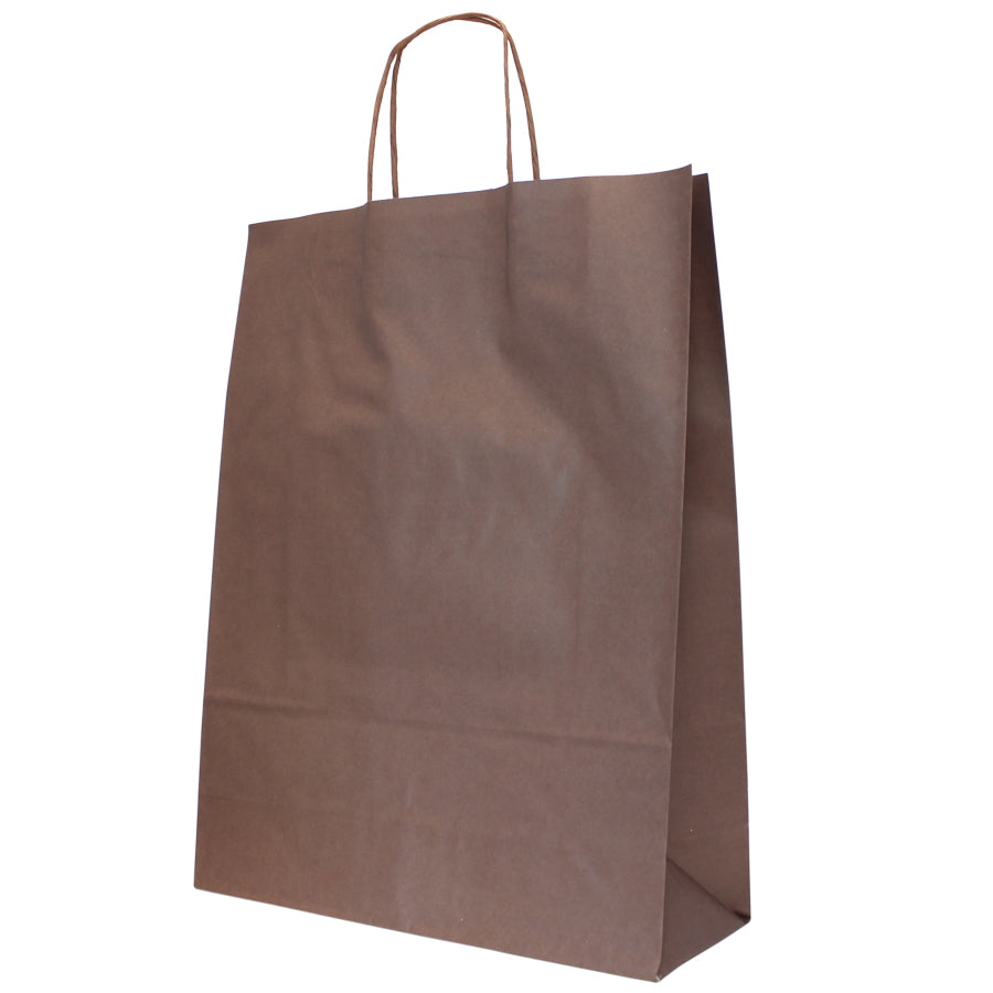 Sacos Asa Torcida Kraft Branco 90g - Castanho