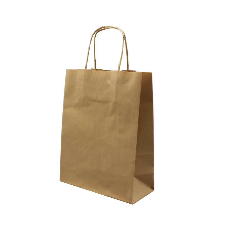 Kraft Natural Twisted Handle Bags 120gsm - Kraft