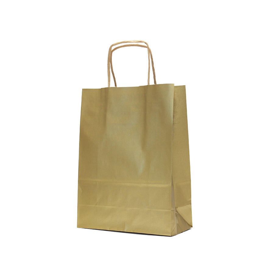 Bolsas Asa Retorcida Kraft Natural 90g - Oro