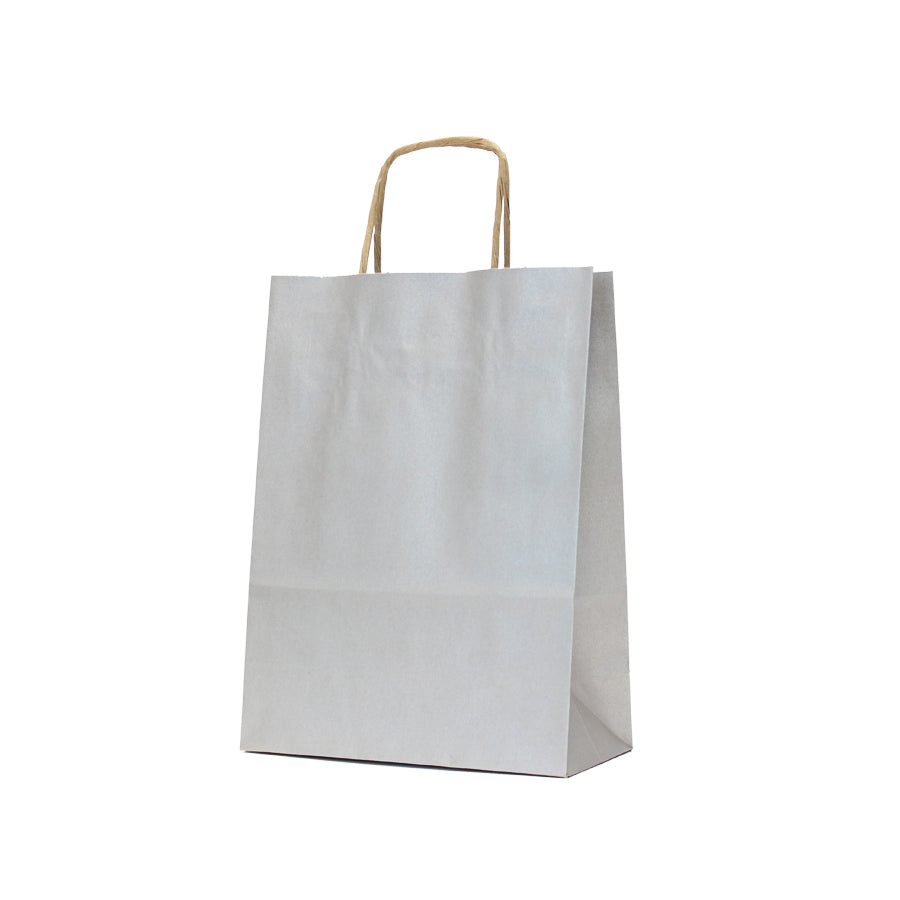 Sacos Asa Torcida Kraft Natural 90g - Prata