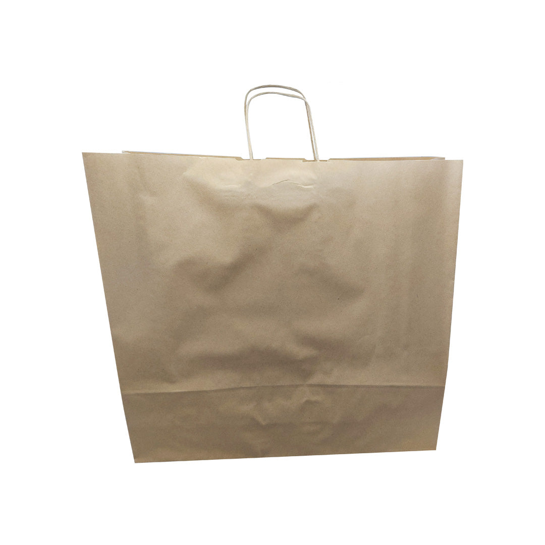 Kraft Natural Twisted Handle Bags 120gsm - Kraft