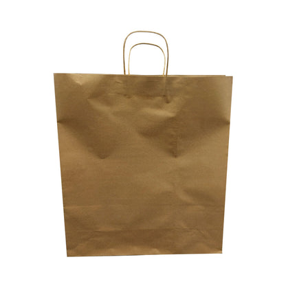 Kraft Natural Twisted Handle Bags 120gsm - Kraft