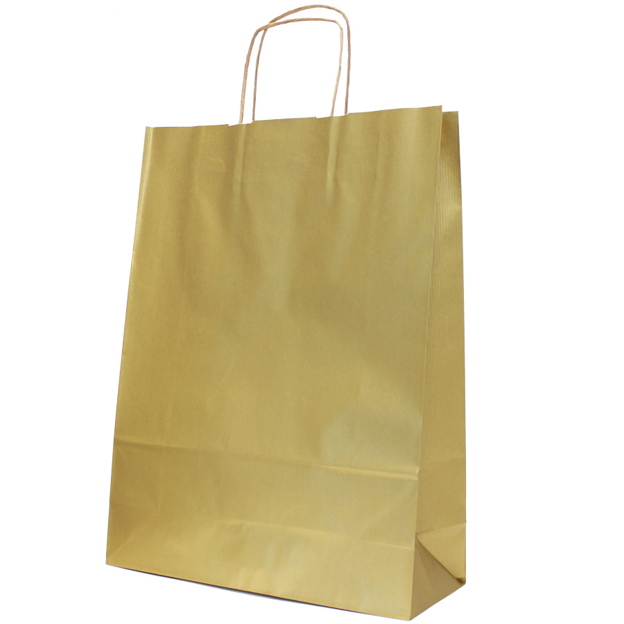 Bolsas Asa Retorcida Kraft Natural 90g - Oro