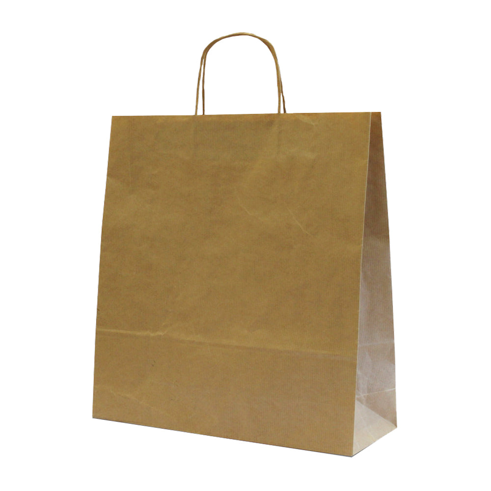Kraft Natural Twisted Handle Bags 120gsm - Kraft