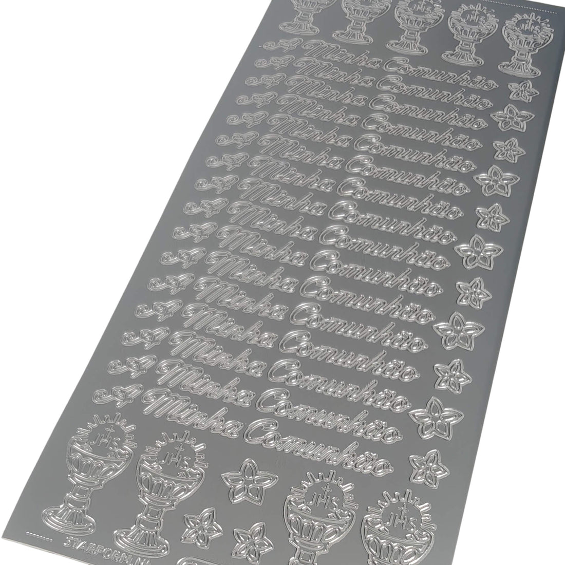 Blister with Decorative Stickers - Silver
