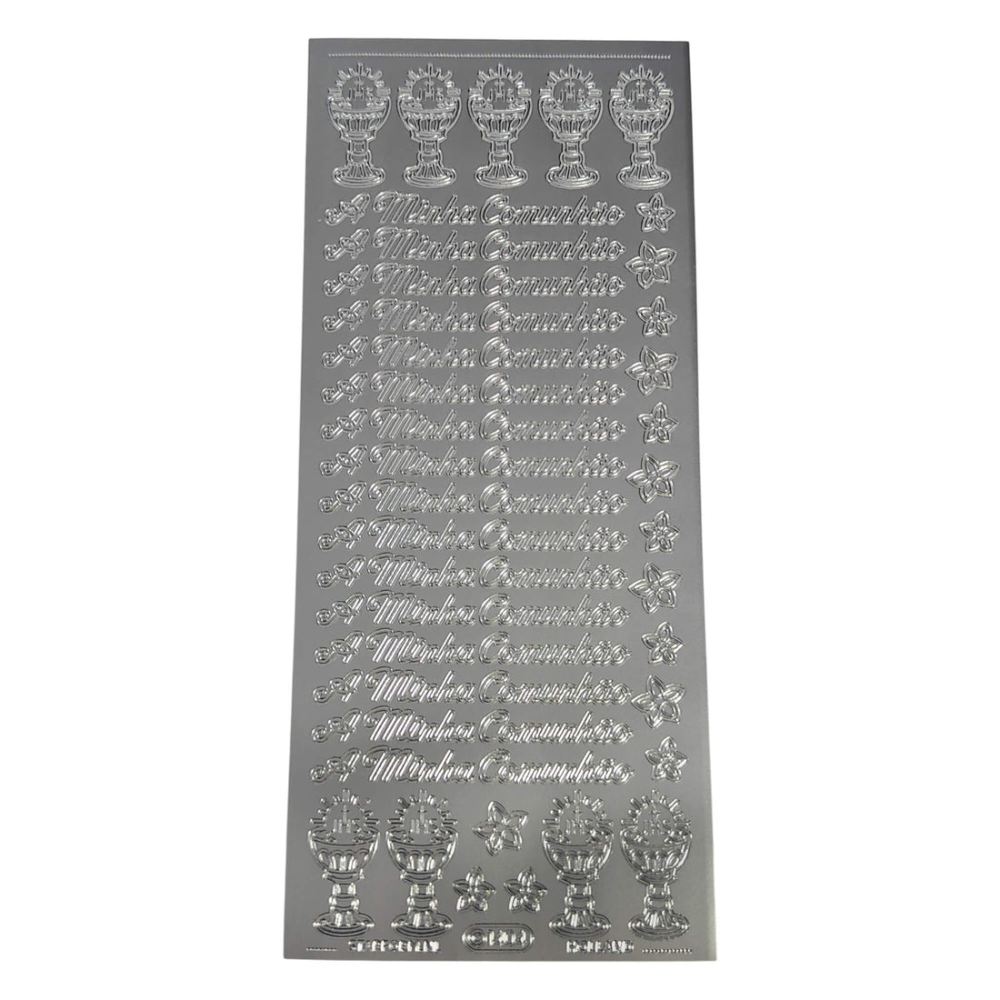 Blister with Decorative Stickers - Silver