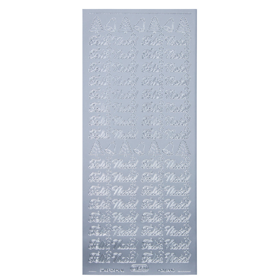 Blister with Decorative Stickers - Silver
