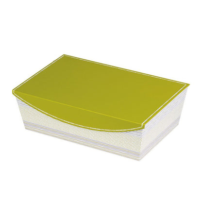 Coffret Retangular com Iman - Verde, Cinza e Branco