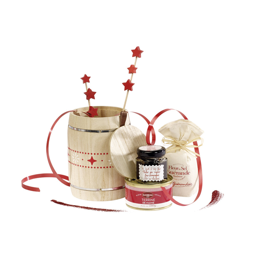 Barrel Box - Wood - "Christmas"