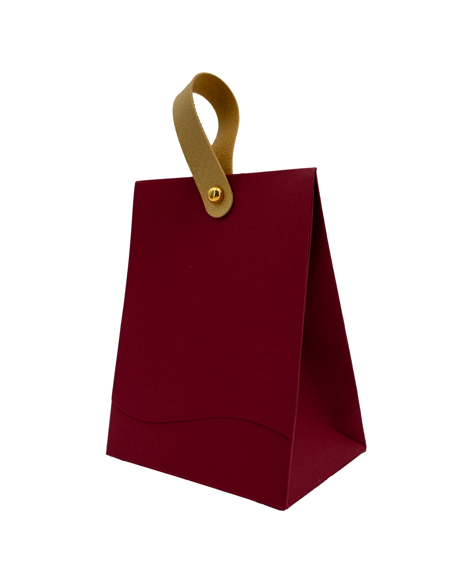 120gsm Cardboard Box with Handle for Souvenirs - Bordeaux