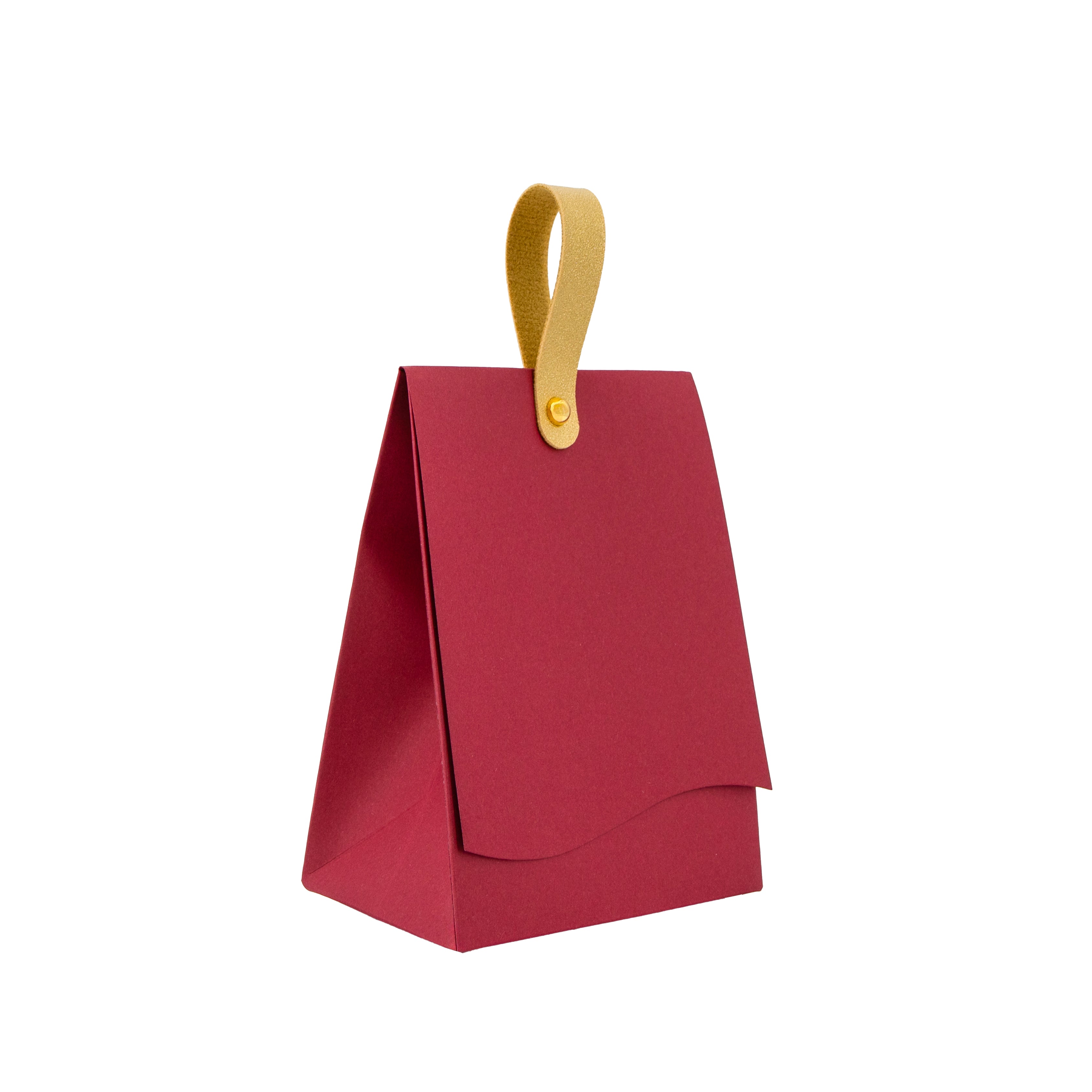 120gsm Cardboard Box with Handle for Souvenirs - Bordeaux