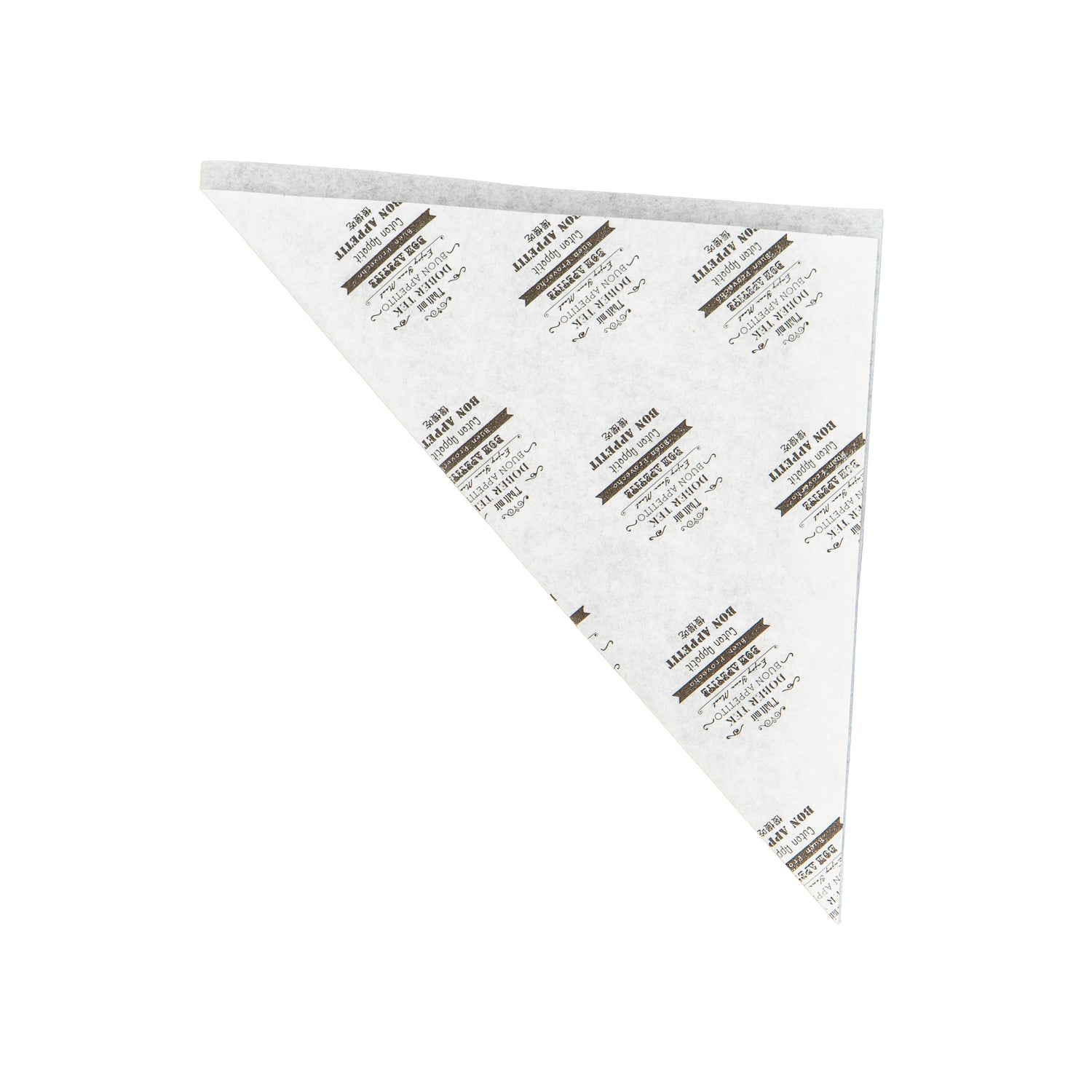 Cono de papel antigrasa de 60 g - Blanco y Negro - "Buen Apetito"