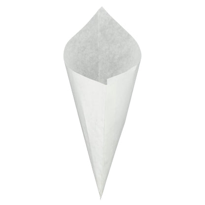 Greaseproof Paper Cone 60g - White