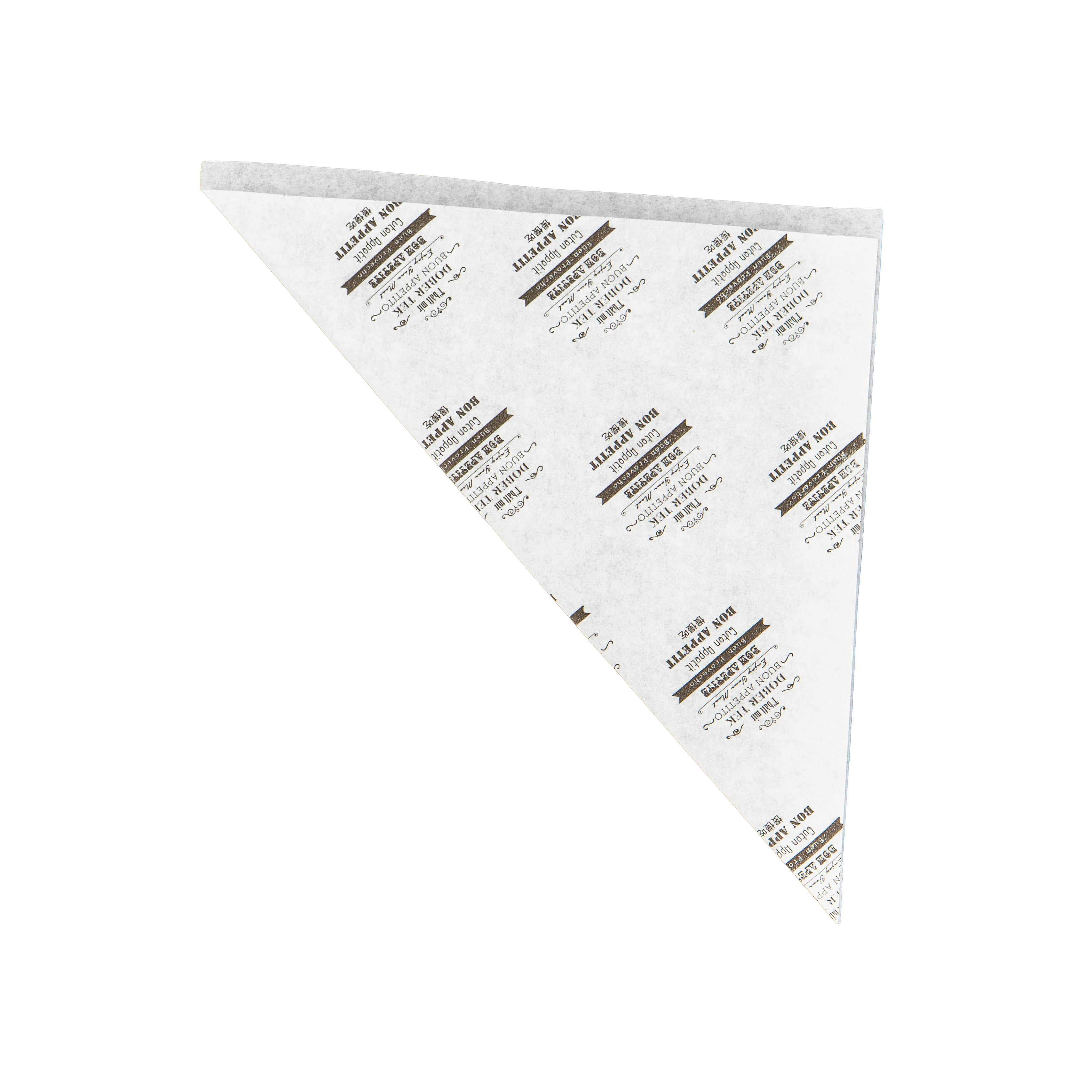 Cono de papel antigrasa de 60 g - Blanco y Negro - "Buen Apetito"