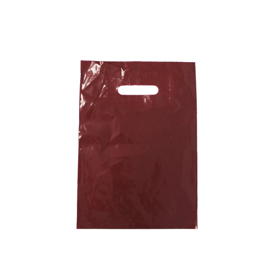 Bolsas de Plástico Corte Riñón Baja Densidad (BD) - Burdeos