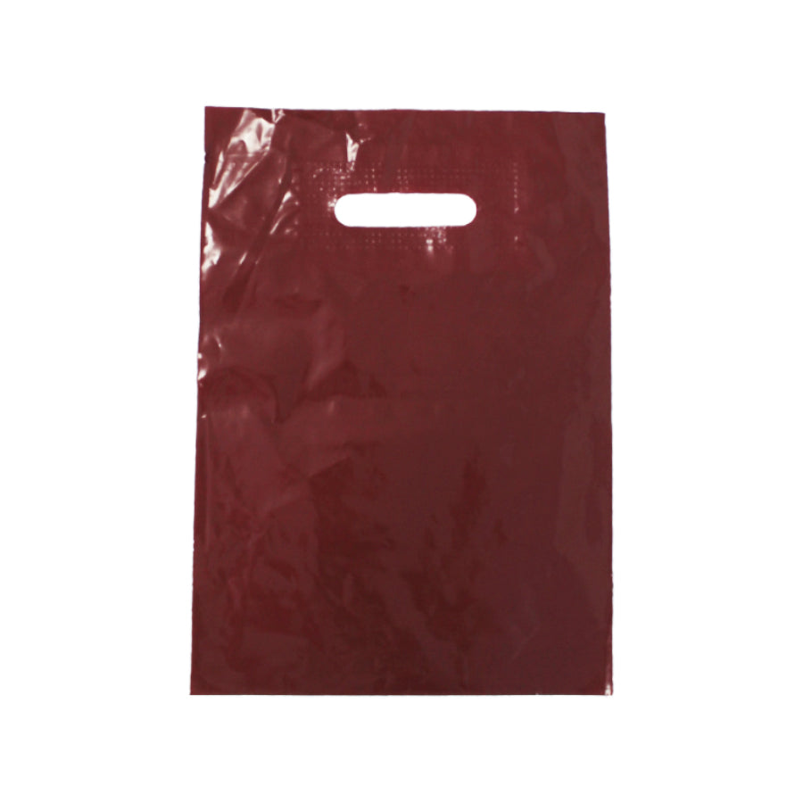 Bolsas de Plástico Corte Riñón Baja Densidad (BD) - Burdeos