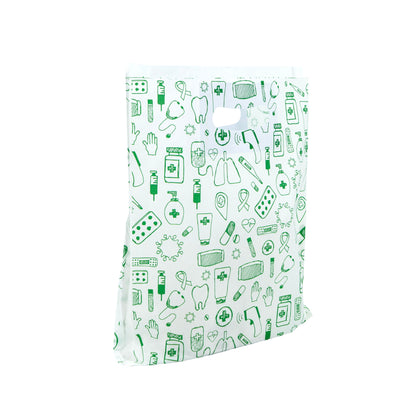 Sacos Corte Feijão Kraft Natural 40g - Branco e Verde - "Genérico Farmácia"