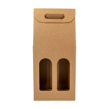 Cajas con Ventana para Botellas - Kraft