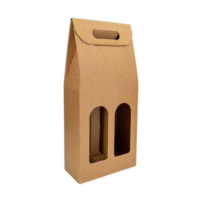 Cajas con Ventana para Botellas - Kraft