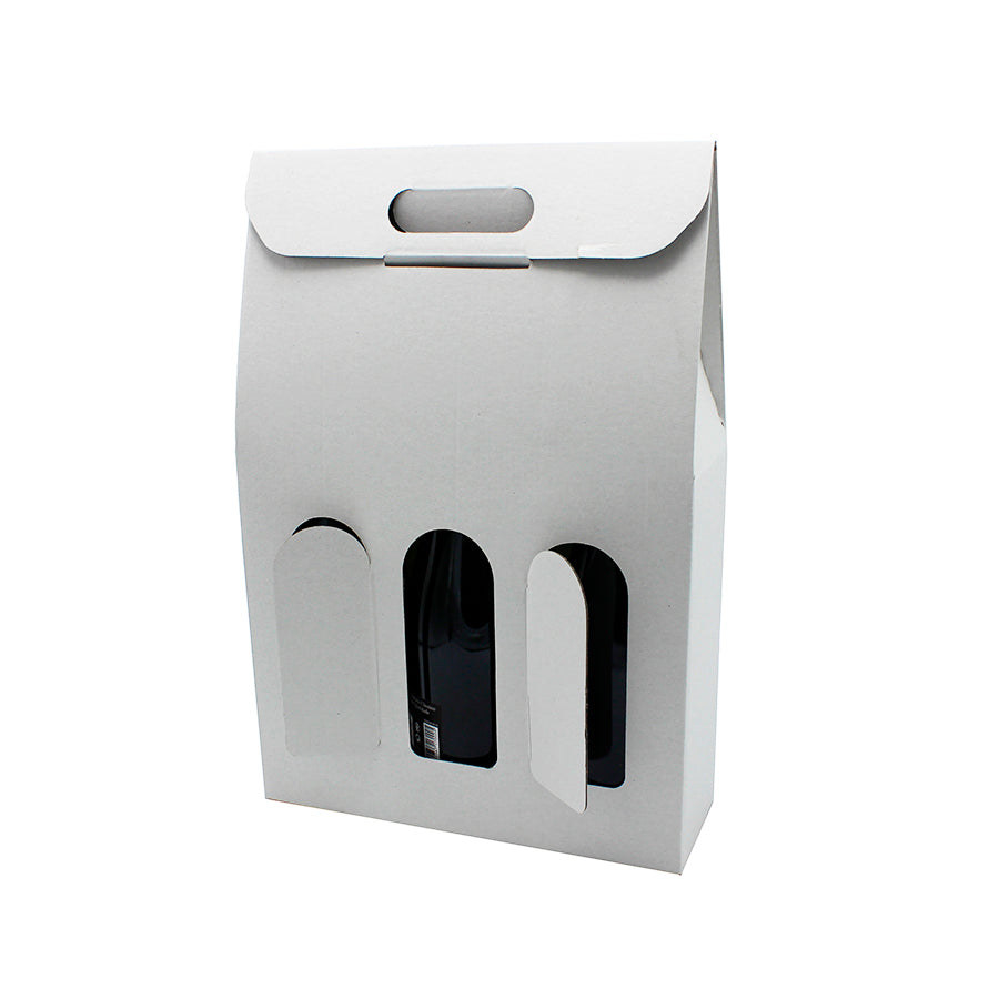 Cajas con Ventana para Botellas - Blanco