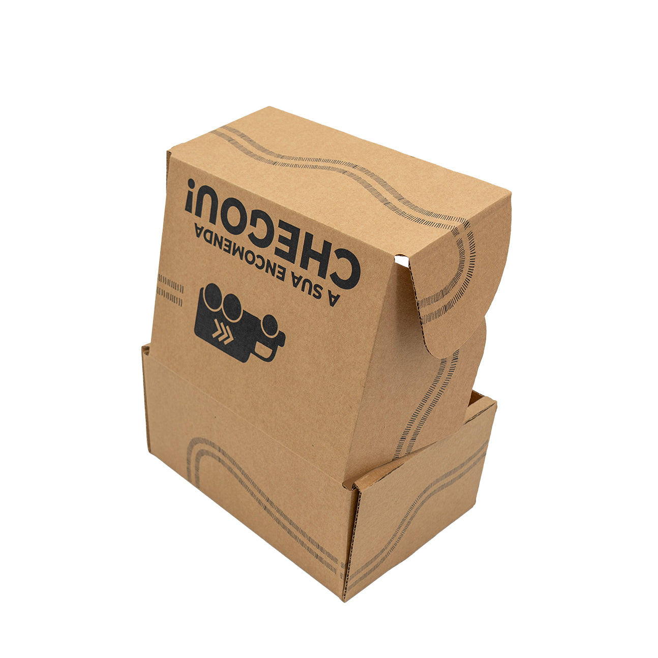 Caixas Armar Modelo 0427 Canal B - Kraft - "A Sua Encomenda Chegou"