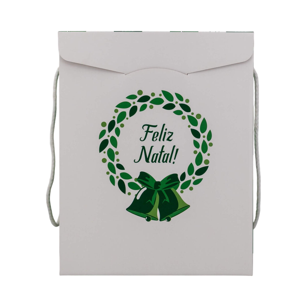 Caixas com Cordão - Verde e Branco - "Bosque Inverno"
