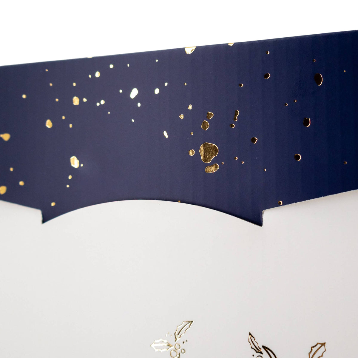 Caixas Segreto com Cordão - Azul, Dourado e Branco - "Noite Feliz"