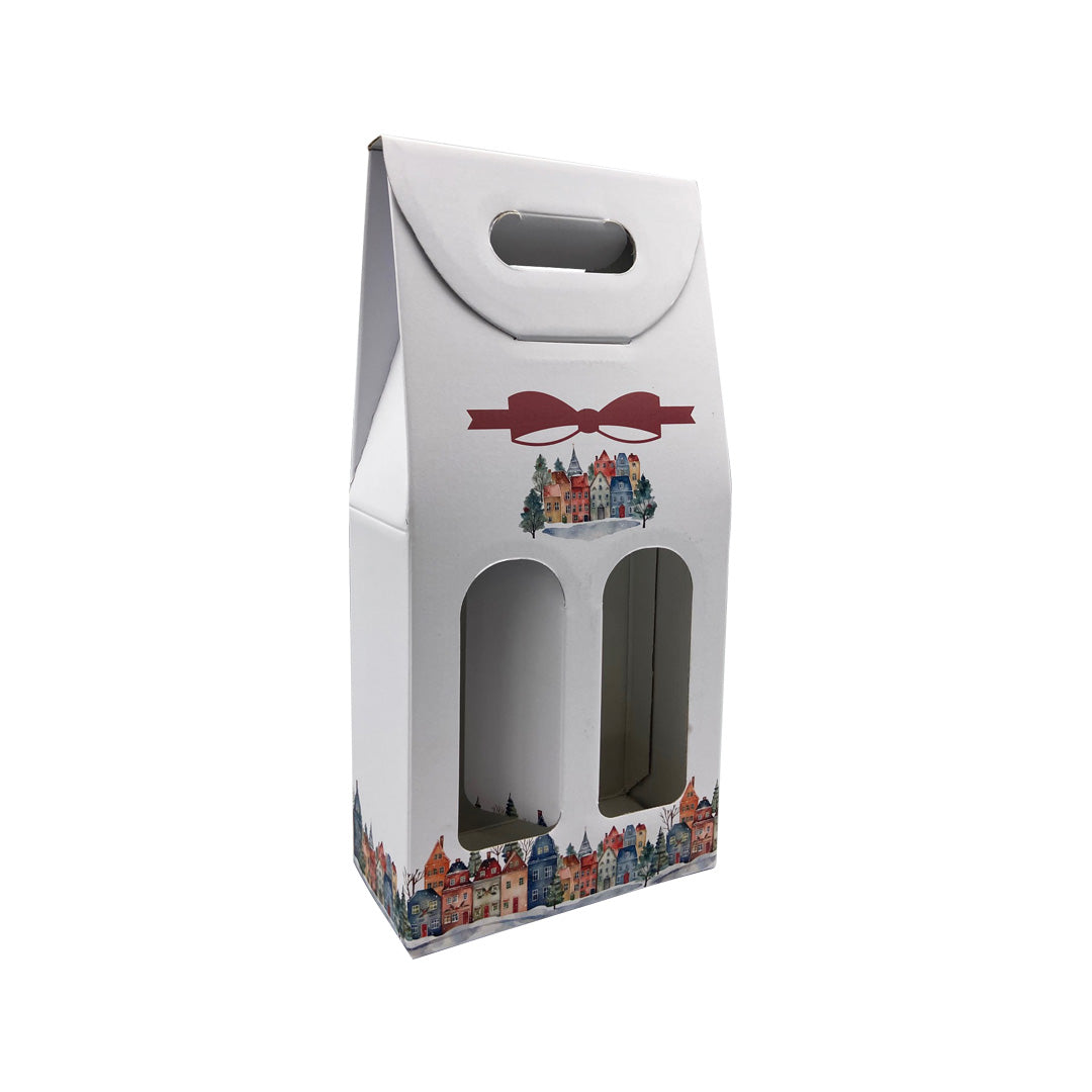 Boxes with Window for Bottles - Matt Laminated - Multicoloured