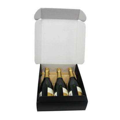 Caixas Cantinetta para Garrafas - Preto - "Kraft"