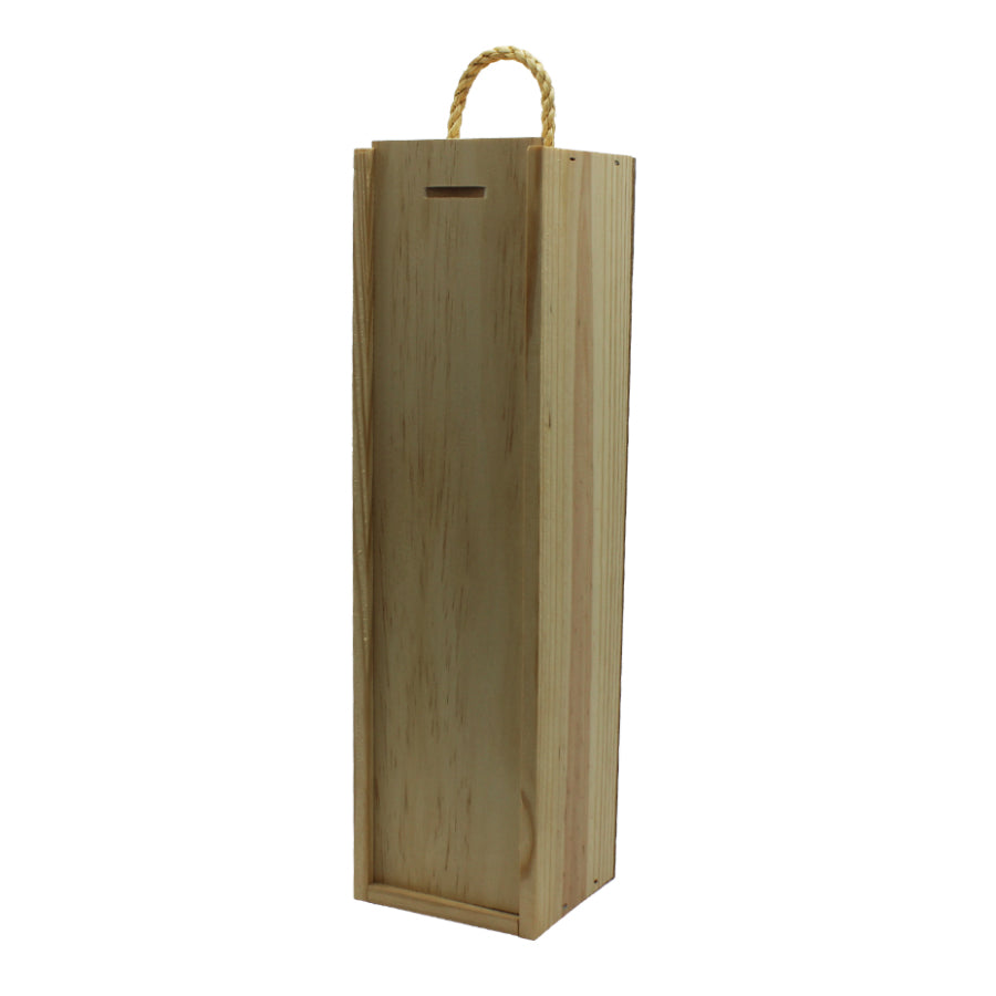 Caja con tapa para botellas - Madera