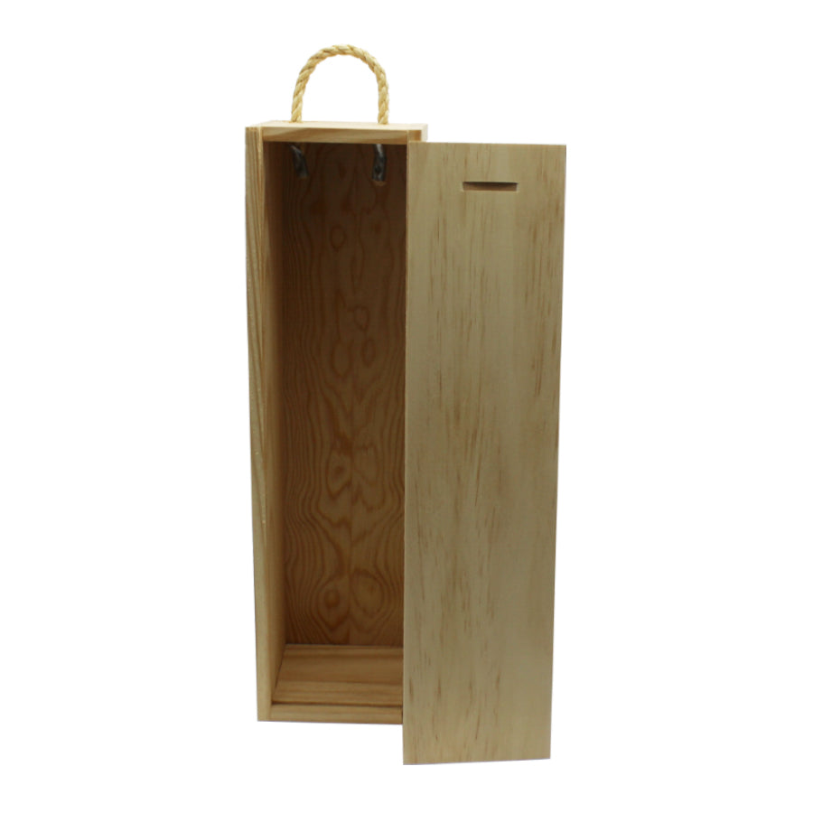Caja con tapa para botellas - Madera