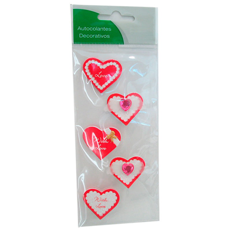 Blister with Decorative Stickers - Red