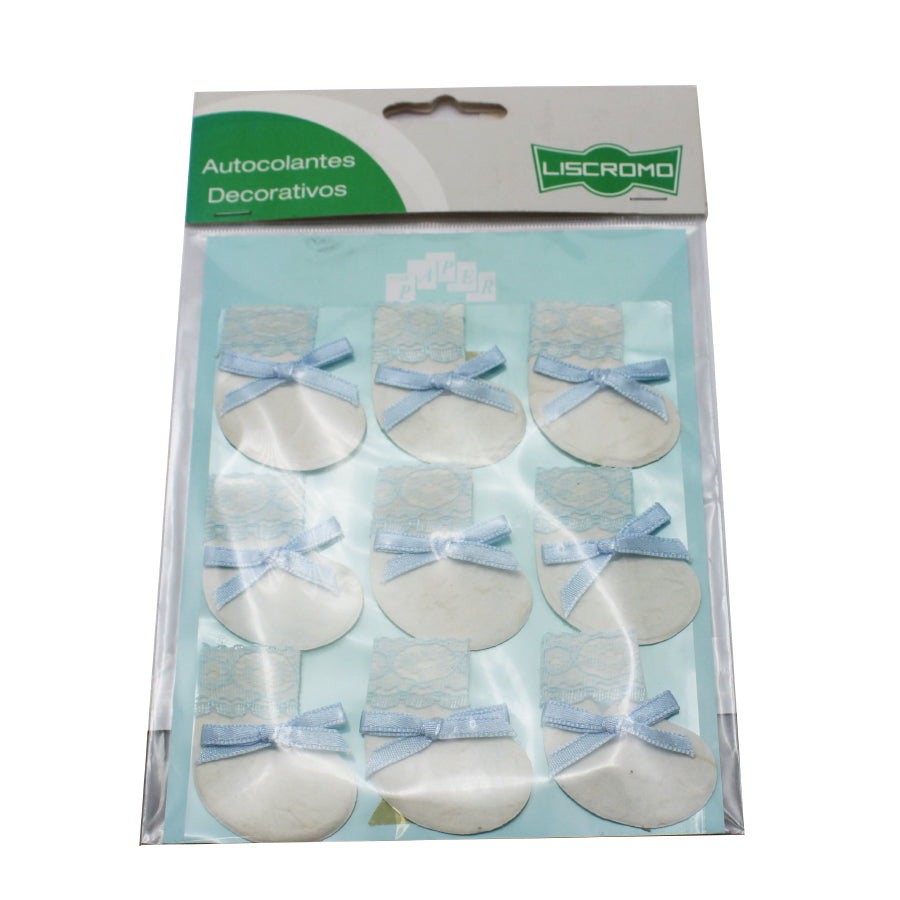 Blister Pack with Decorative Christmas Boot Stickers