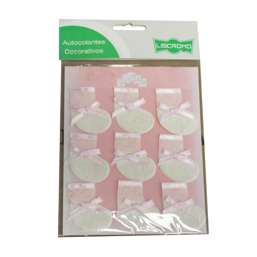 Blister Pack with Decorative Christmas Boot Stickers